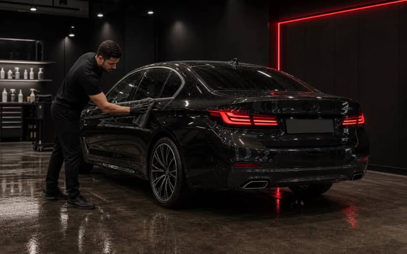 İklim Auto İç dış yıkama sonrası araç car wash süreci